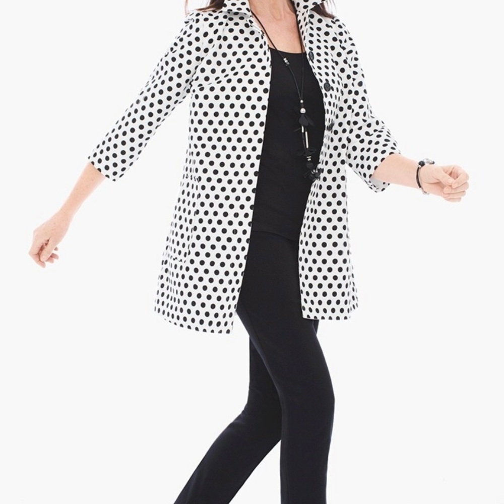PETITE DOT JACQUARD JACKET